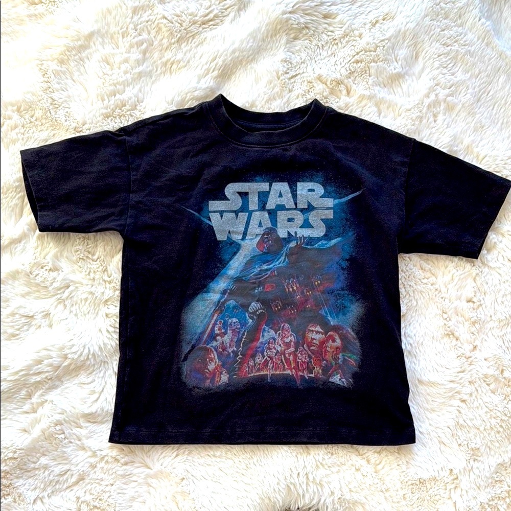 Star Wars Kids Black Graphic T-Shirt